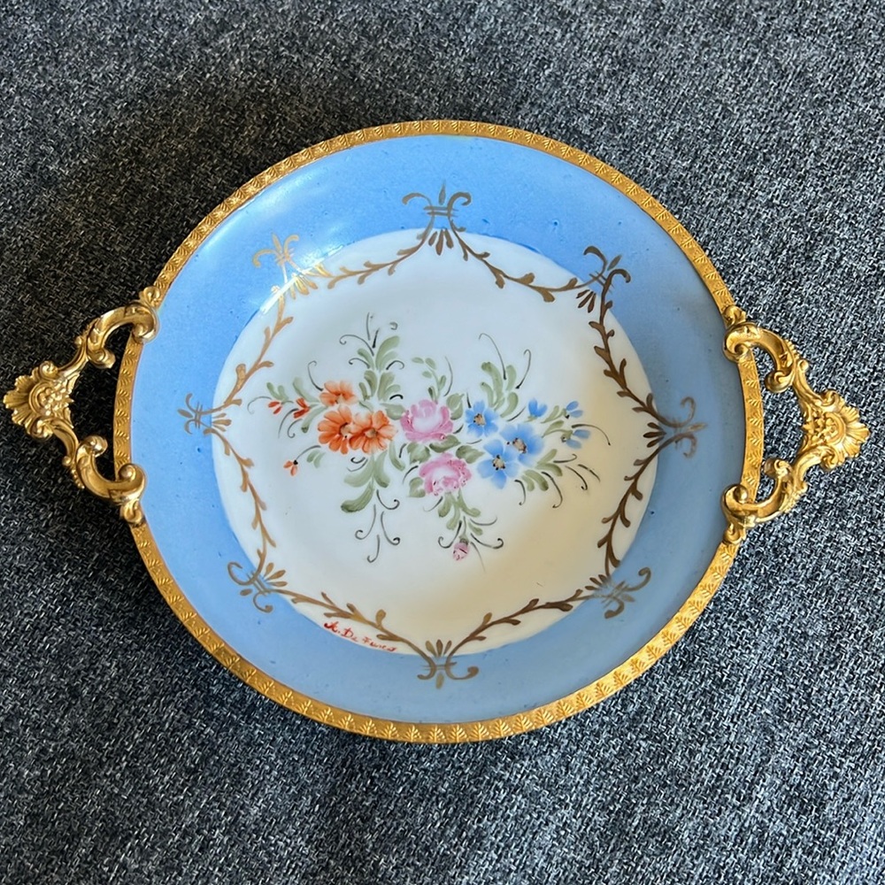 Limoges small plate hand painted